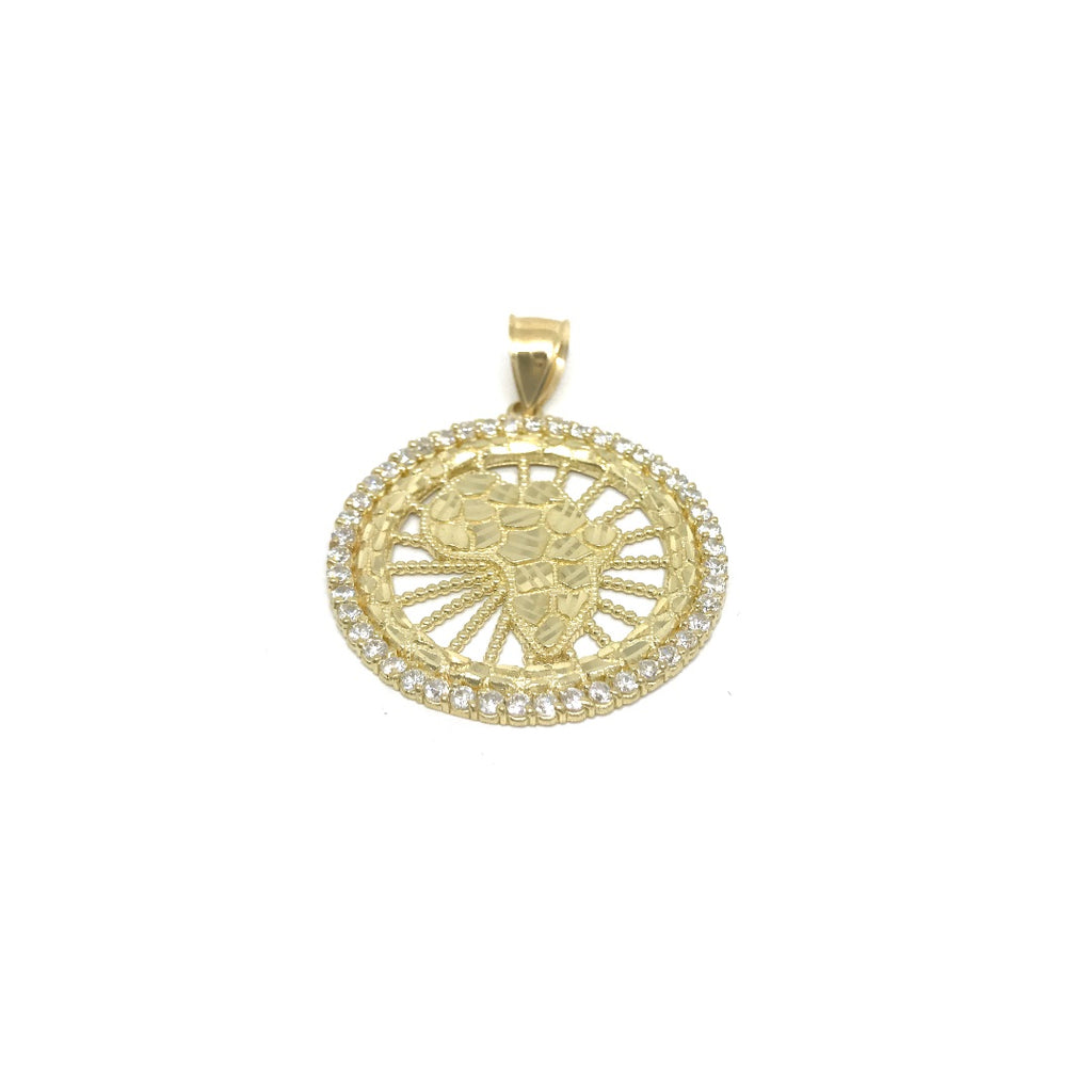 Carte en or jaune 10K avec pendentif pour homme GPA-031 - OR QUEBEC