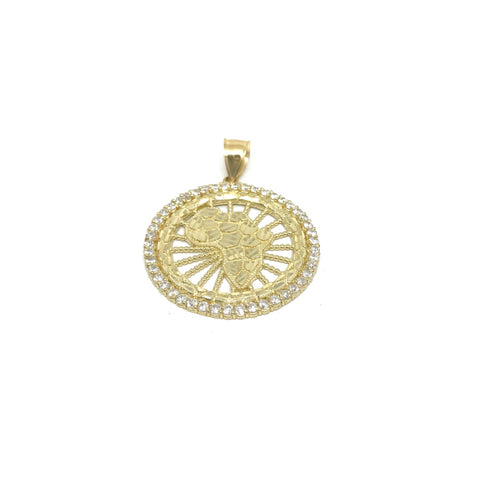 Carte en or jaune 10K avec pendentif pour homme GPA-031 - OR QUEBEC
