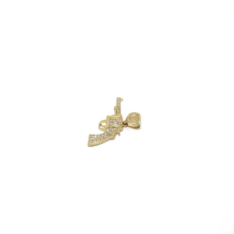 Pistolet Pendentif homme 10K en or jaune GPA-036 - OR QUEBEC