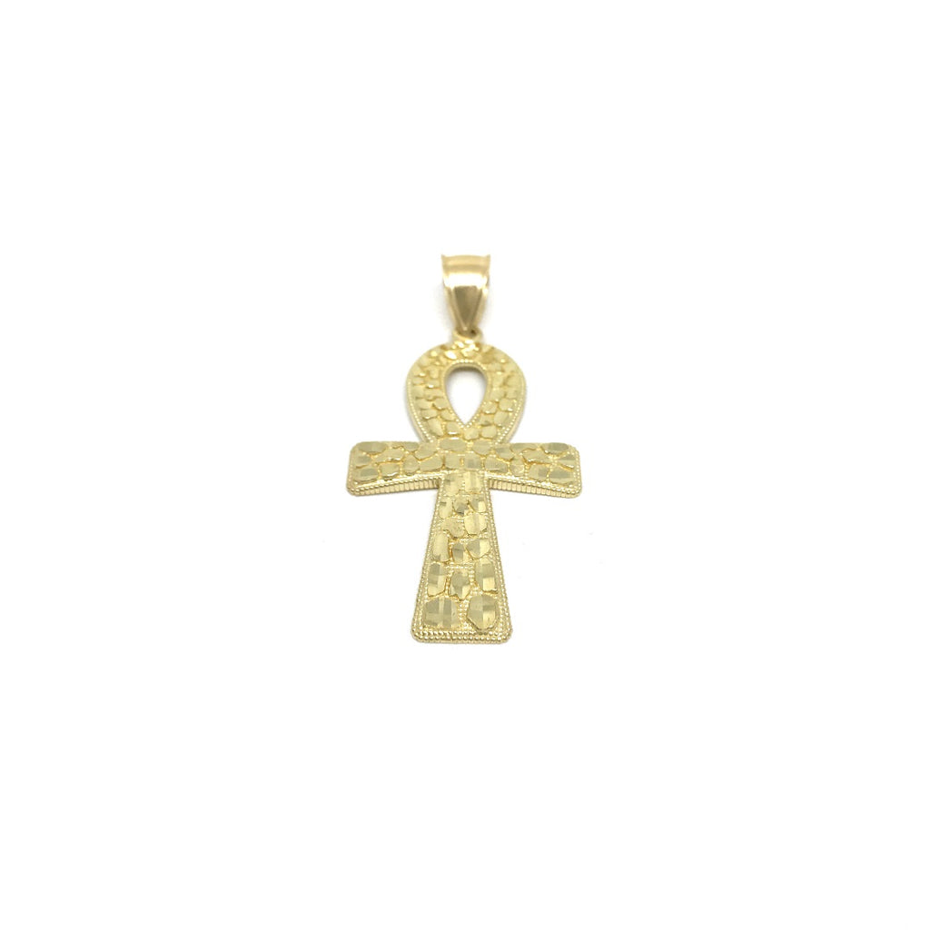 10K Égyptien en or jaune Croix Pendentif M GPA-039 - OR QUEBEC