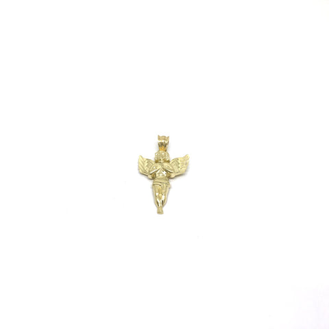 Pendentif Homme en or jaune 10K Ange GPA-042 - OR QUEBEC