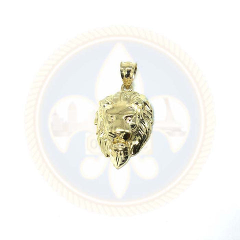 Pendentif Zodiaque Lion en Or 10K avec Coupe Diamanté S LGP-014 - OR QUEBEC