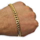 Miami Cuban Link en or 10K 7mm Italien MBG-058 - OR QUEBEC