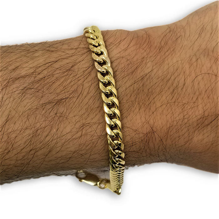 Miami Cuban Link en or 10K 6mm Italien MBG-060 - OR QUEBEC