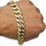Miami Cuban Link  14K 6.65ct Si Diamonds 14mm Double paver MBG-067 - OR QUEBEC