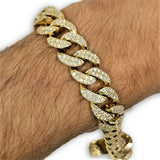 Miami Cuban Link  14K 6.65ct Si Diamonds 14mm Double paver MBG-067 - OR QUEBEC