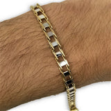 Bracelet 2 tons en or 10k 5.5mm MBG-085 - OR QUEBEC