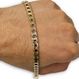 Bracelet 2 tons en or 10k 5.5mm MBG-085 - OR QUEBEC