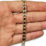 Bracelet 2 tons en or 10k 5.5mm MBG-085 - OR QUEBEC