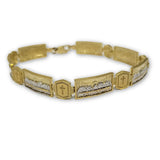 Bracelet dernier repas de jesus en or 10k 10mm MBG-087 - OR QUEBEC