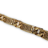 Braceler Versace en or Rose 10k coupe diamond cut MBG-089