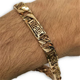 Braceler Versace en or Rose 10k coupe diamond cut MBG-089 - OR QUEBEC