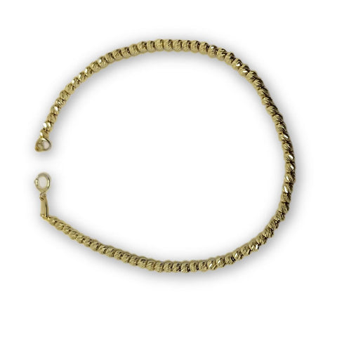 bracelet en or 10 kt Rolly 2.4mm MBG-095 - OR QUEBEC