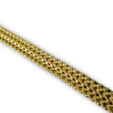 Bracelet Franco double maille style unique en or 10 k Italien 7mm MBG-090 - OR QUEBEC