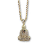 10K Or Jaune Torsade 2.5MM Budha Collier MNG-272 - OR QUEBEC