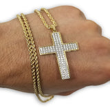 Torsade & Croix Ensemble Collier en or 10k MNG-333 - OR QUEBEC