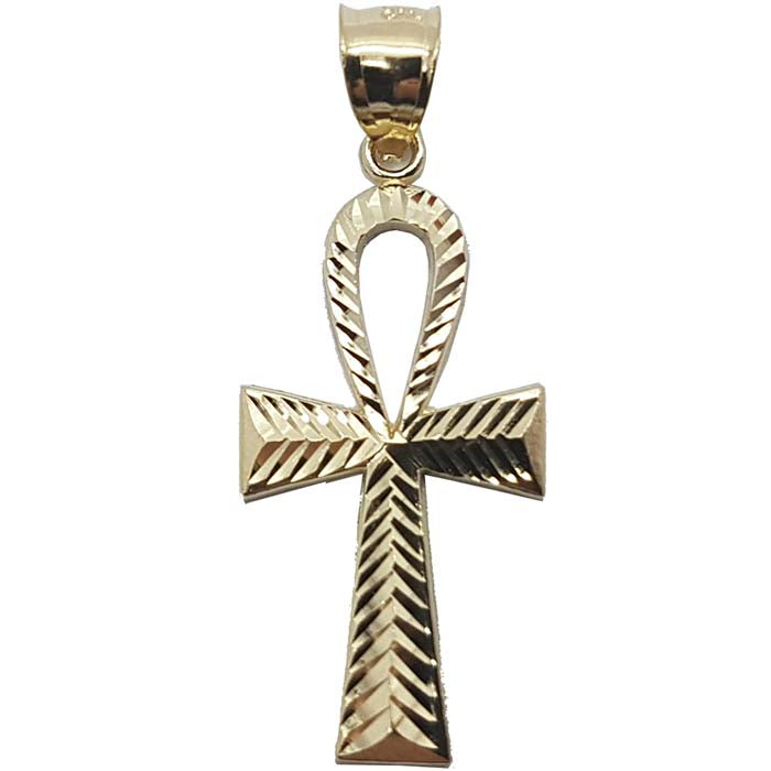 10K en or Jaune Croix Pendentif Homme MPG-308 - OR QUEBEC