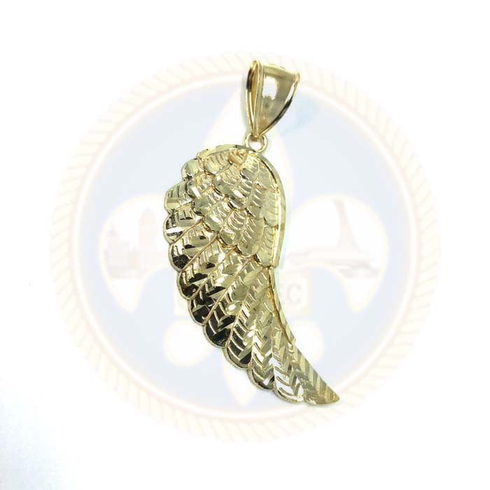 Pendentif en or 10K Aile De L'ange Coupe Diamanté XL MPG-364 - OR QUEBEC