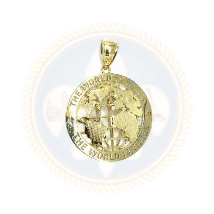 Pendentif Globe en Or 10K Scarface M MPG-369 - OR QUEBEC
