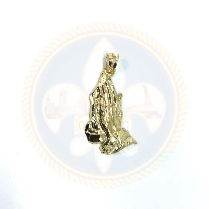 Pendentif Homme Mains de Prière en or 10 Karat M MPG-394