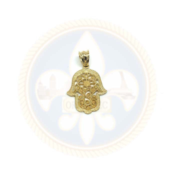 Mains De Fatima Pendentif Homme 10K or jaune XS MPG-408 - OR QUEBEC