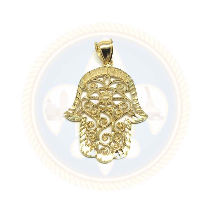 Mains De Fatima 10K or Jaune Pendentif Homme L MPG-412 - OR QUEBEC