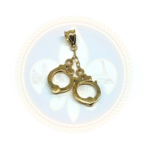 Pendentif Homme menottes10K or jaune MPG-414 - OR QUEBEC