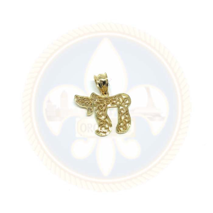 Pendentif Homme Or Jaune 10K Chai XS MPG-416 - OR QUEBEC