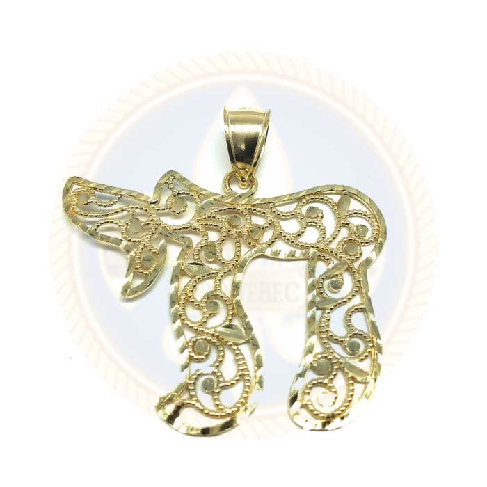 Pendentif Chai Homme en or 10 Karats XL MPG-417 - OR QUEBEC