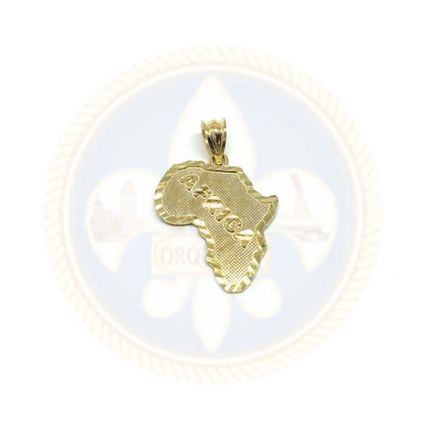 10K Pendentif Homme or jaune Carte De L'Afrique XS MPG-423 - OR QUEBEC