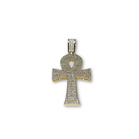 Pendentif en or jaune Croix 10K MPG-433 - OR QUEBEC