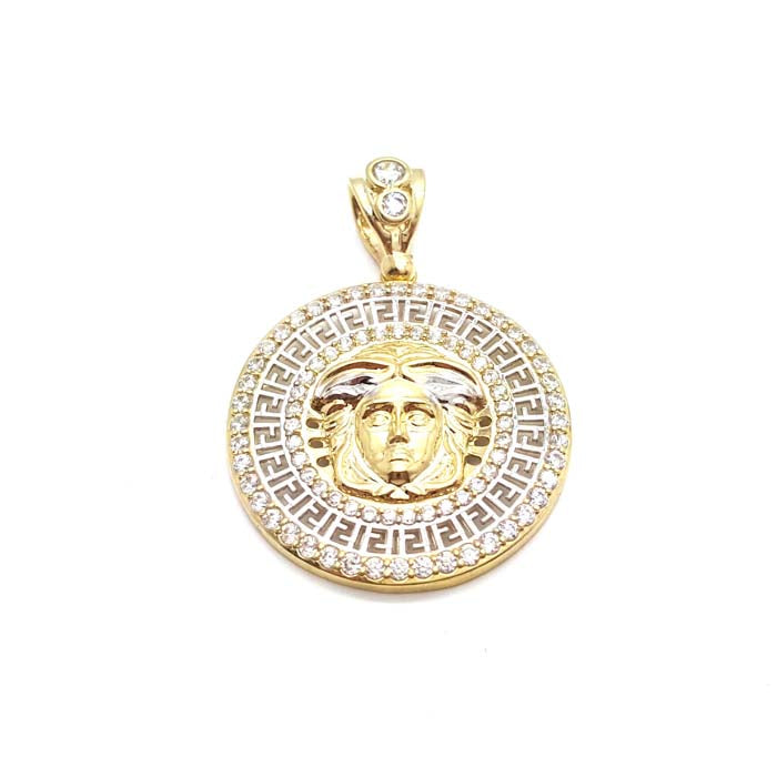 Pendentif Homme 10K en or jaune Medusa MPG-119 - OR QUEBEC