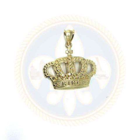 Pendentif en or 10K King Couronne RGP-004 - OR QUEBEC