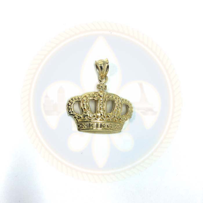 Pendentif en or 10K King Couronne RGP-005 - OR QUEBEC