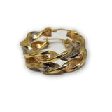 b'oucle d'oreille 3 tons twisted en or 10k Special GE-335 - OR QUEBEC