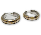 Boucle d'oreille Versace 2 tons en or 10K Special GE-326 - OR QUEBEC