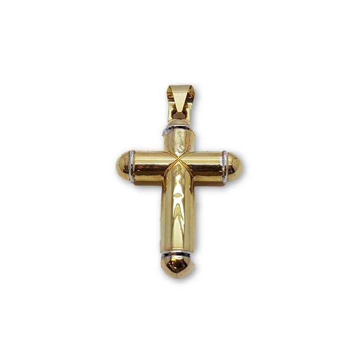 Pendentif Homme 10K en or Jaune Croix MPG-247 - OR QUEBEC