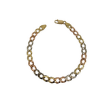 10k 6MM  Bracelet Courber 3 tons   MBS-1081