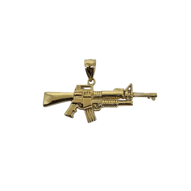 10K Pendentif Homme en or jaune Pistoler ASK-1111