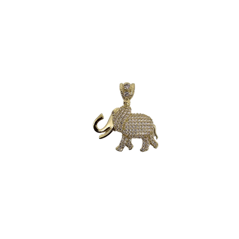 10K Pendentif  en or jaune Elephant CAL-60