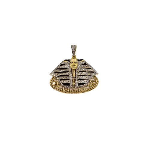 10K OR 1.25 ct pendentif  Pharaon