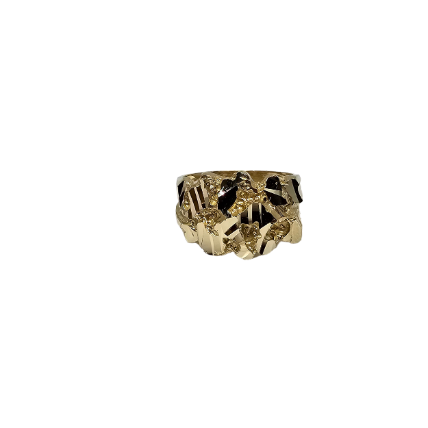 Bague Nugget-42 en Or 10k pour homme