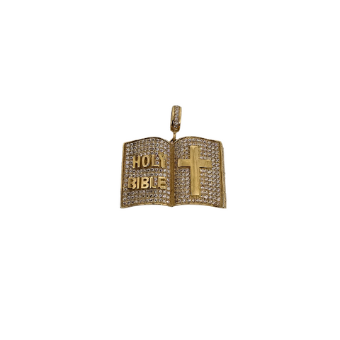 10K Pendentif  Bible  en or jaune