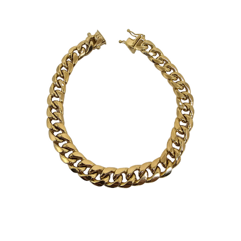 10k 9MM  Miami Cuban Link Bracelet CC-0010