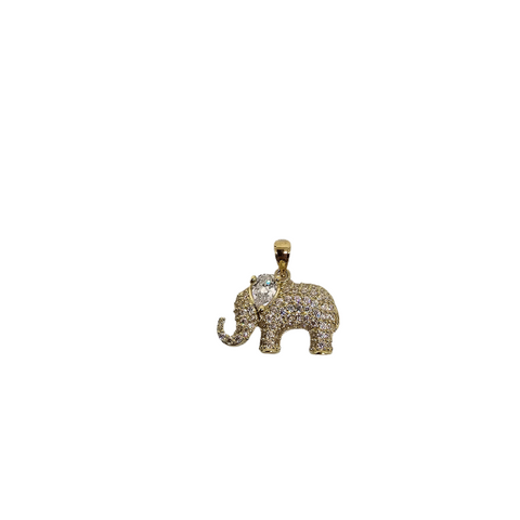 10K Pendentif  en or jaune Elephant CAL-58