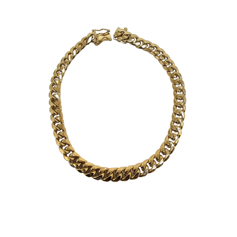 10k 7MM  Miami Cuban Link Bracelet CC-0008