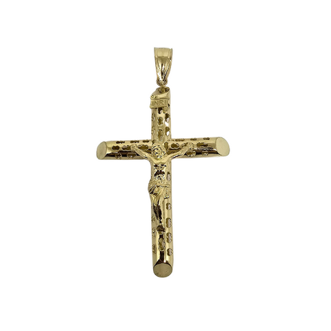 10K Or Jaune Croix Pendentif ASK-1068