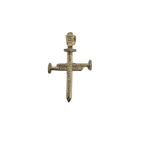 10K OR Pendentif Croix CAL-069