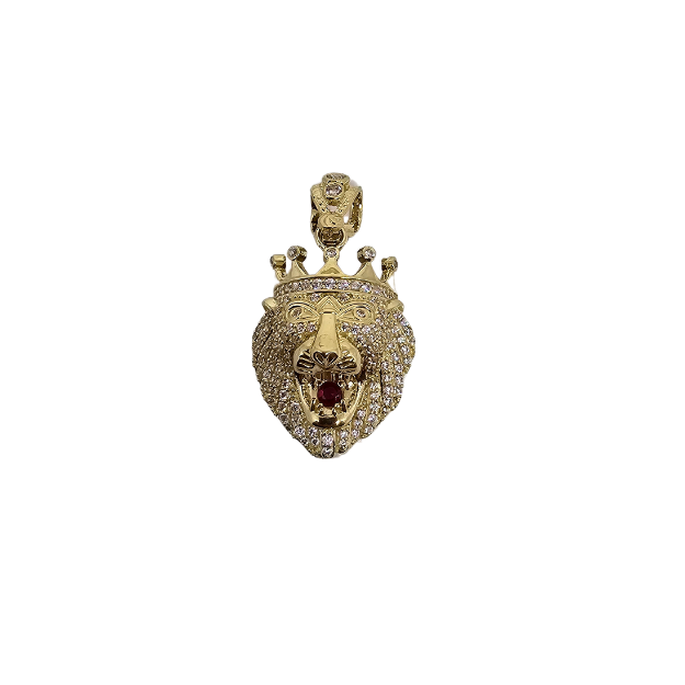 10K Pendentif  en or jaune Lion CAL-49