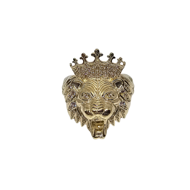 Bague Roi Lion en Or 10k pour homme CAL-013